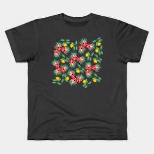 Dance of Flowers with Lemons Kids T-Shirt